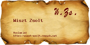Wiszt Zsolt névjegykártya
